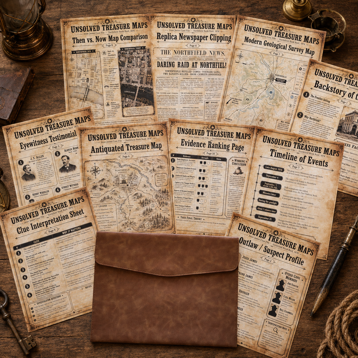 Unsolved Treasures Maps to your doorstep Complete Collection 3 Mysteries