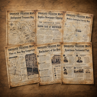 Unsolved Treasures Maps to your doorstep Complete Collection 3 Mysteries